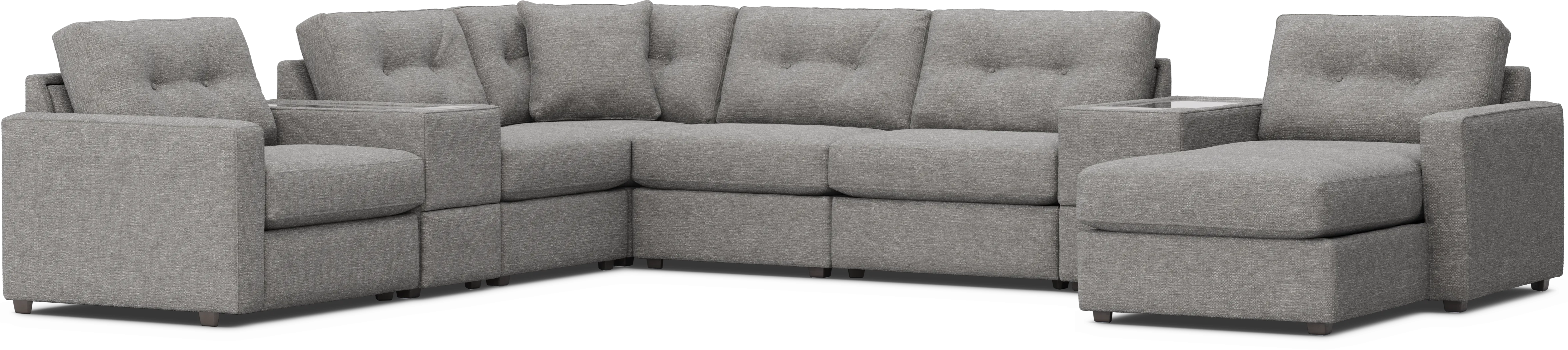Gray 8 Pc ModularOne with Media Consoles - Thumbnail - Image 3