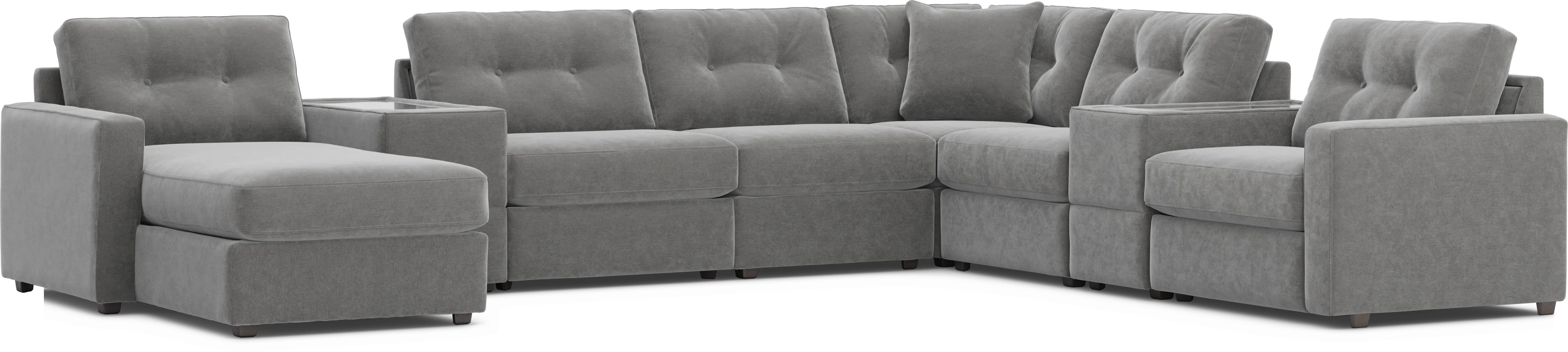 Ash 8 Pc Power Reclining ModularOne with Media Consoles - Thumbnail - Image 3