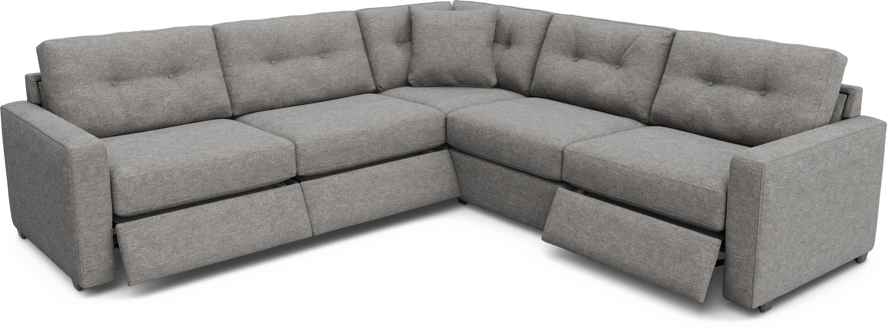 Gray 5 Pc Power Reclining ModularOne - Thumbnail - Image 1