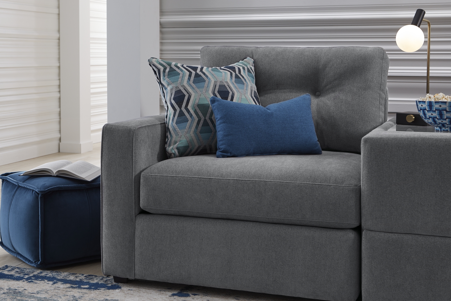 Gray 8 Pc Power Reclining ModularOne - Thumbnail - Image 4