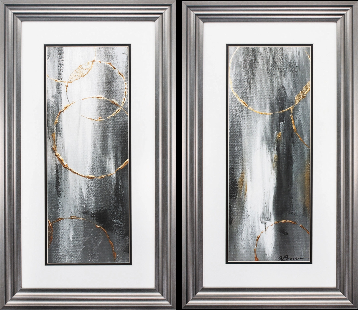 Gray Waterfall Set of 2 Artwork - Thumbnail - Image 1