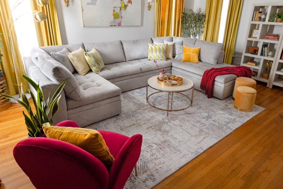 gray couch 