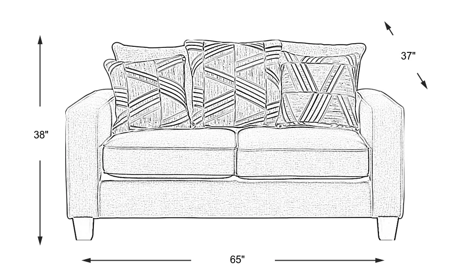 Dimension Image. Please refer to the Dimension Tab on this page for dimension details.