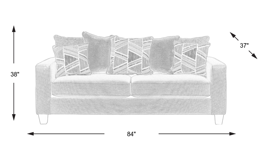 Dimension Image. Please refer to the Dimension Tab on this page for dimension details.