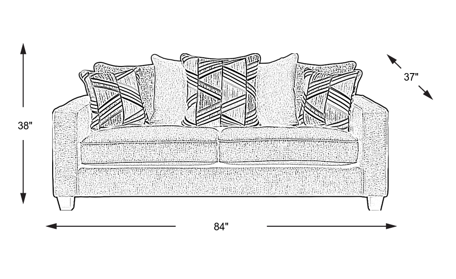 Dimension Image. Please refer to the Dimension Tab on this page for dimension details.