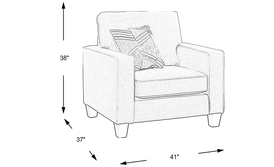 Dimension Image. Please refer to the Dimension Tab on this page for dimension details.