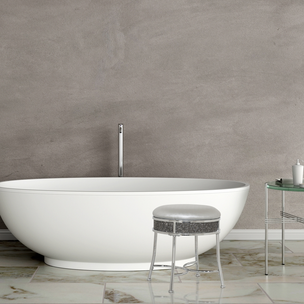 Grayhampton Silver Vanity Stool - Thumbnail - Image 5