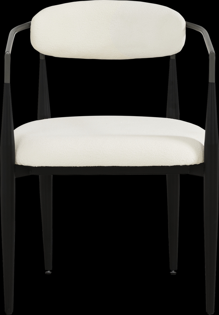 Grayhill White Upholstered Side Chair - Thumbnail - Image 2