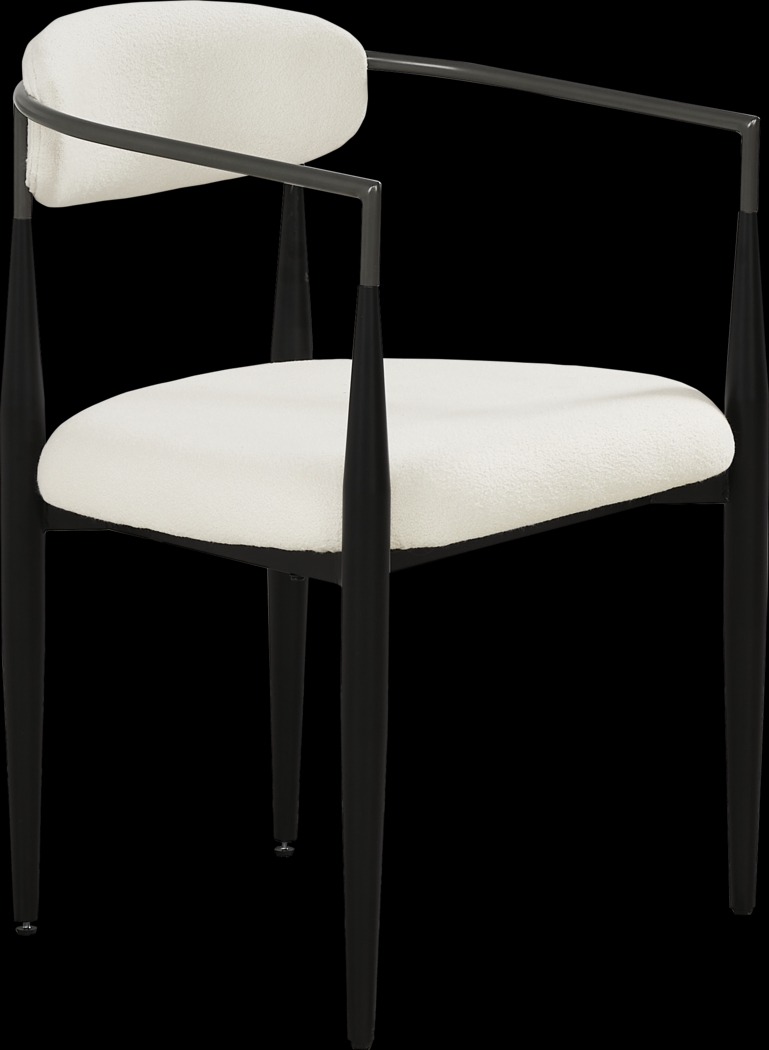 Grayhill White Upholstered Side Chair - Thumbnail - Image 1