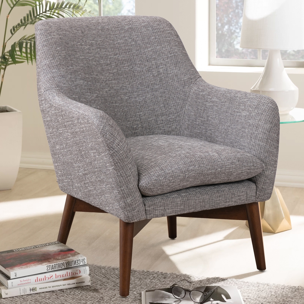 Grayslake Dark Gray Accent Chair - Thumbnail - Image 2
