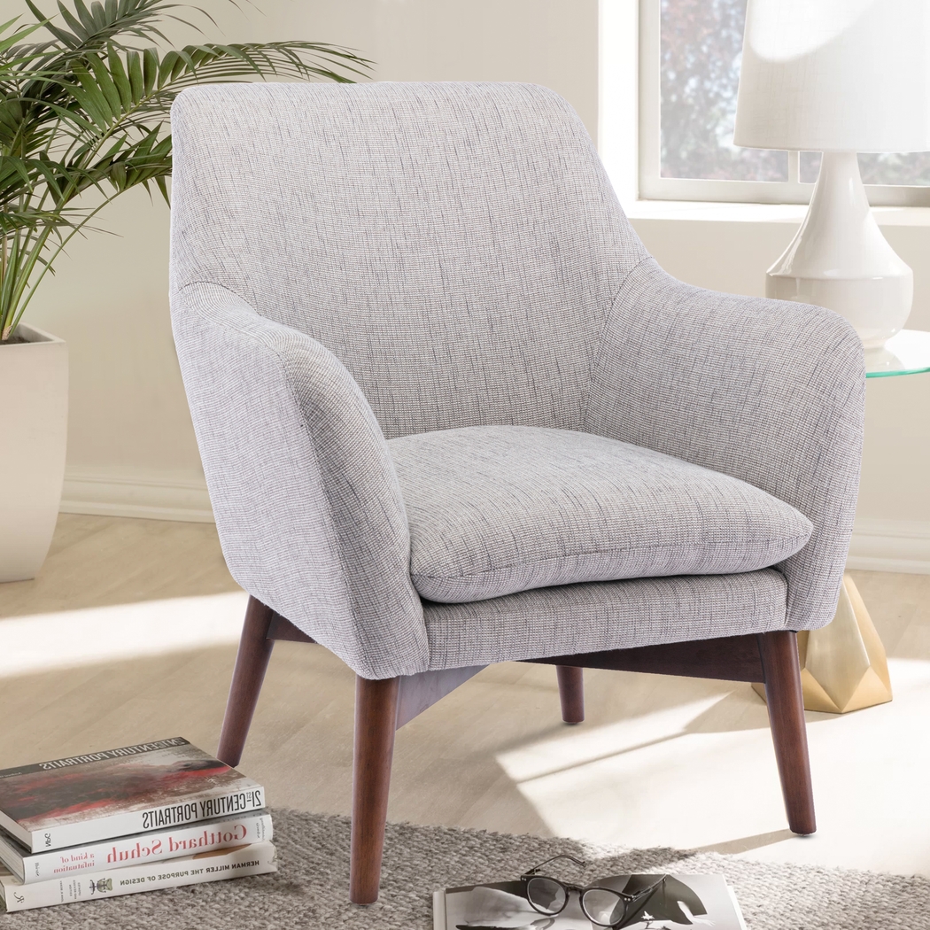 Grayslake Light Gray Accent Chair - Thumbnail - Image 2