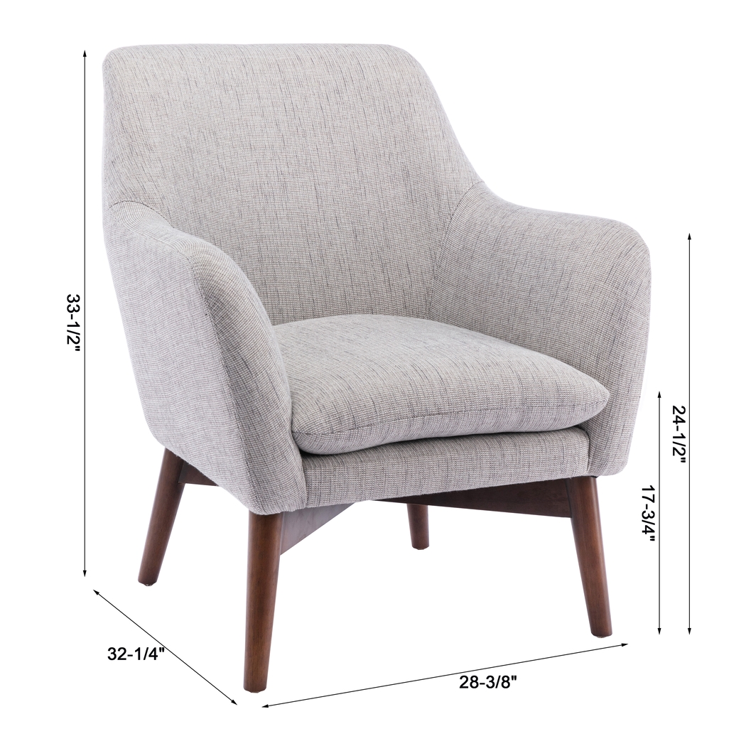 Grayslake Light Gray Accent Chair - Thumbnail - Image 13