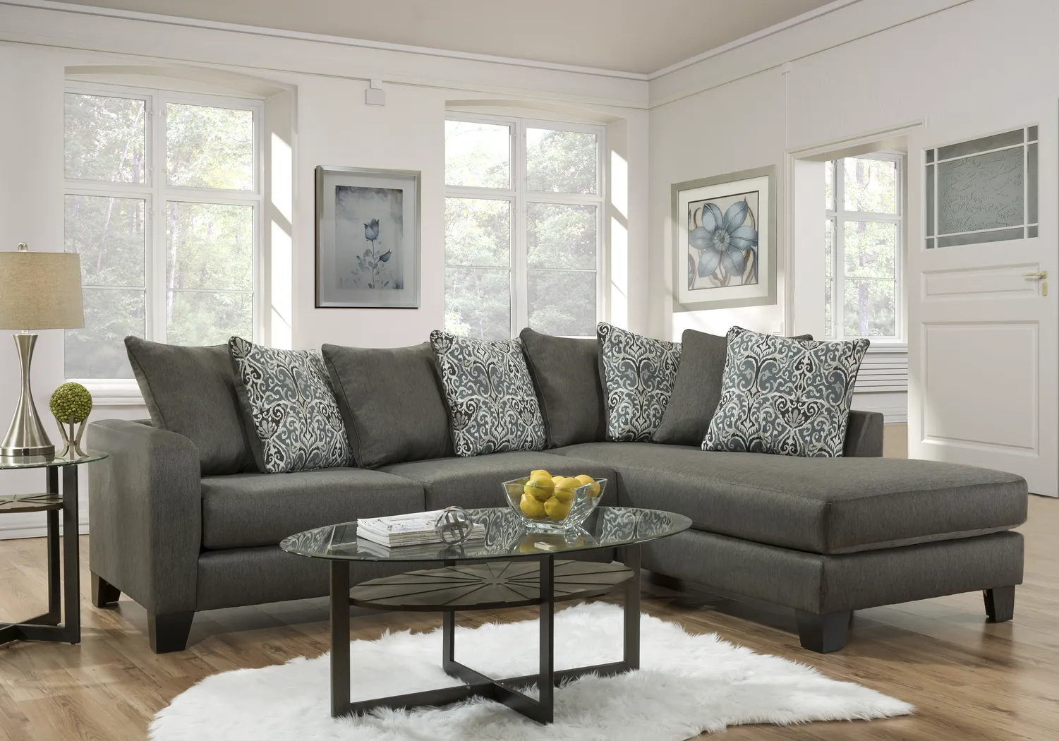 Graystar Gray 2 Pc Sectional - Thumbnail - Image 1