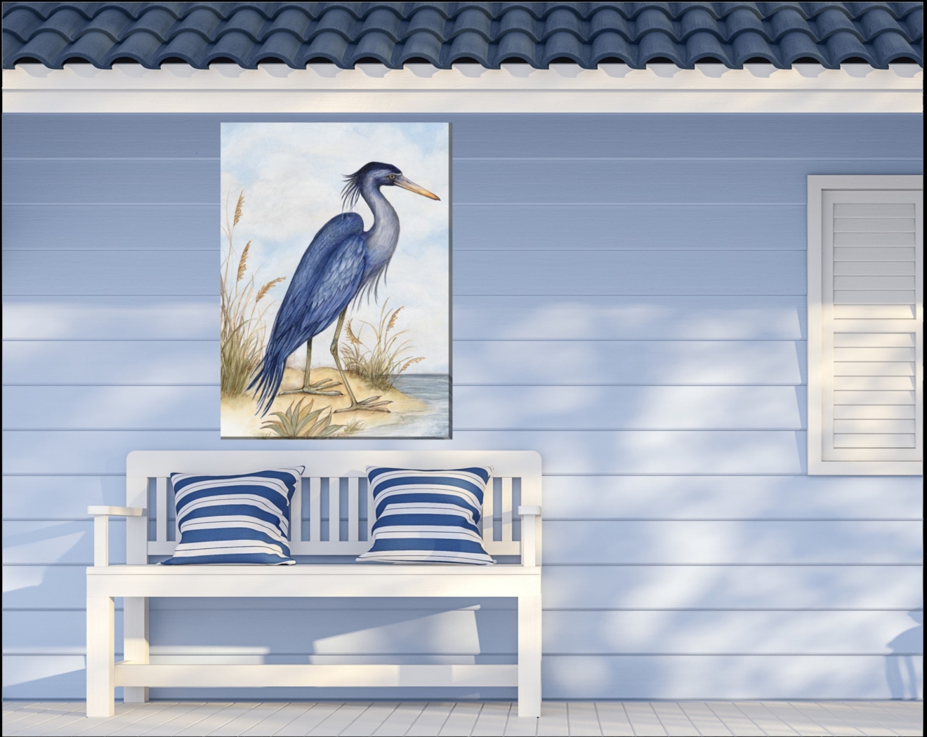 Great Blue Heron Outdoor/Indoor Wall Art - Thumbnail - Image 2