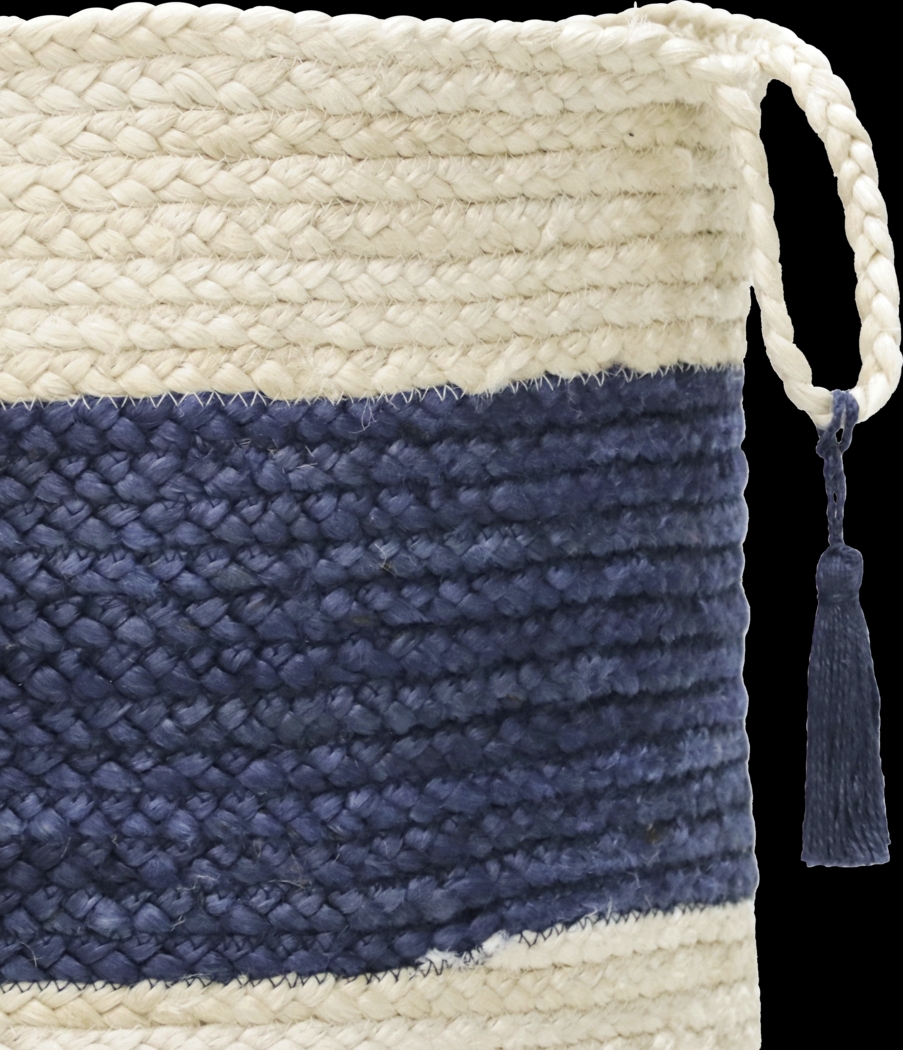 Grebella White/Blue 17 in. Basket - Thumbnail - Image 6