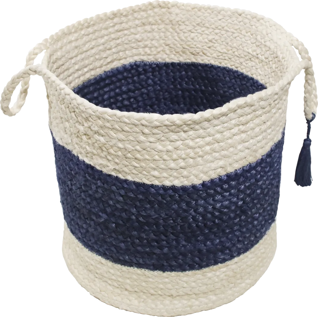 Grebella White/Blue 19 in. Basket - Thumbnail - Image 4