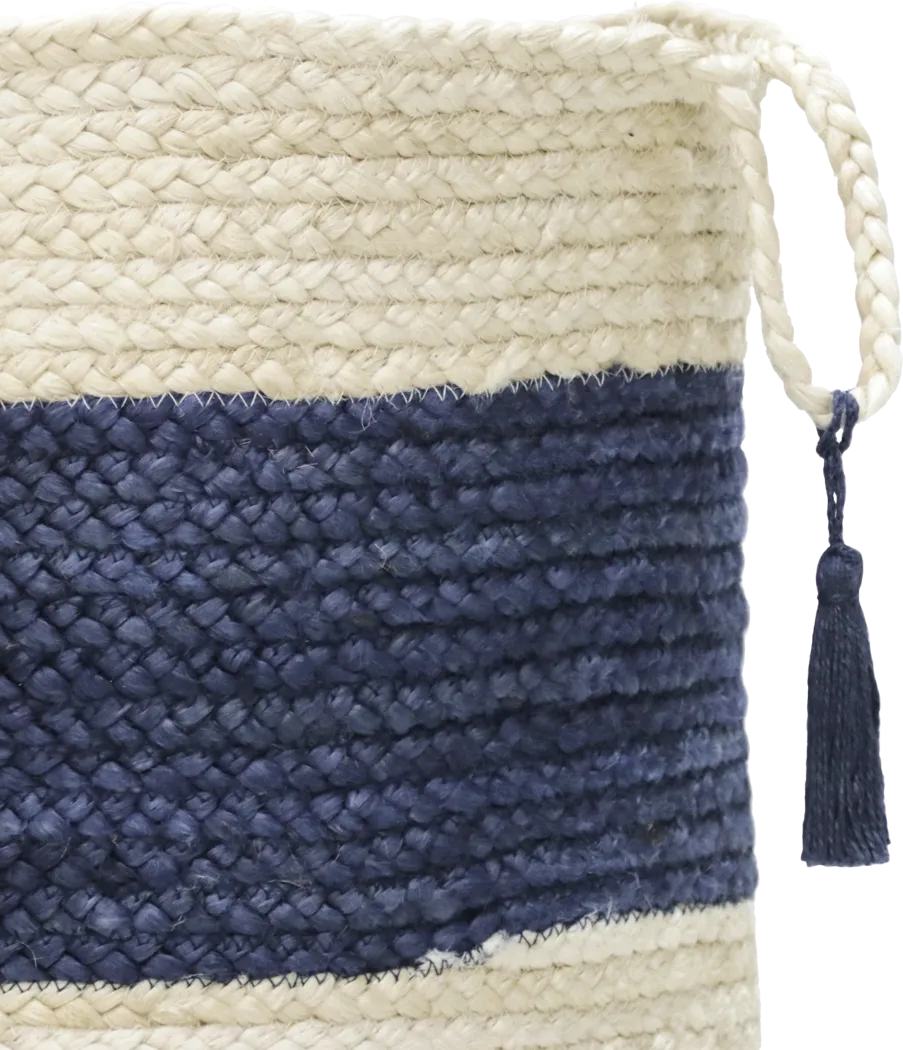 Grebella White/Blue 19 in. Basket - Thumbnail - Image 6