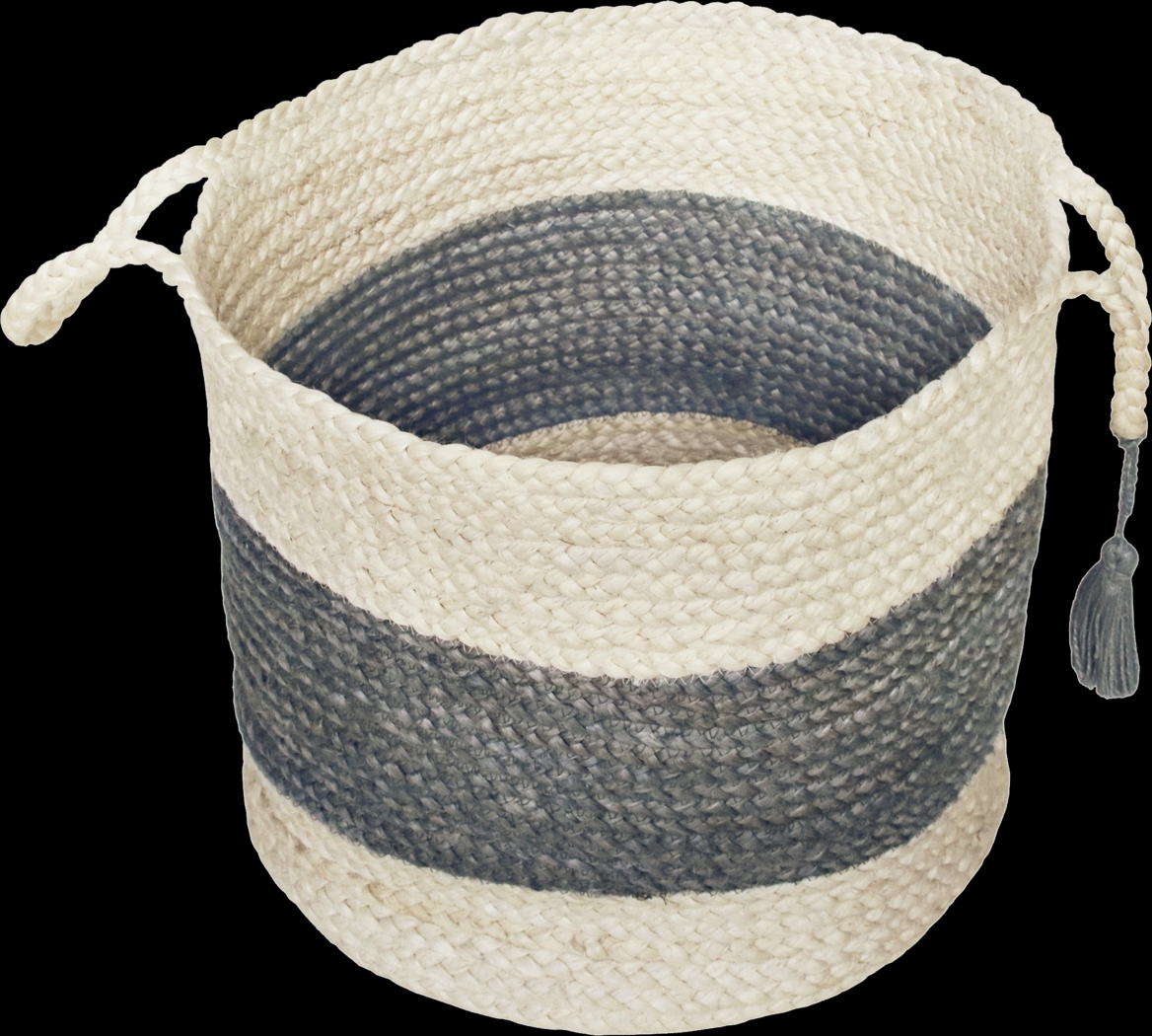 Grebella White/Gray 17 in. Basket - Thumbnail - Image 5