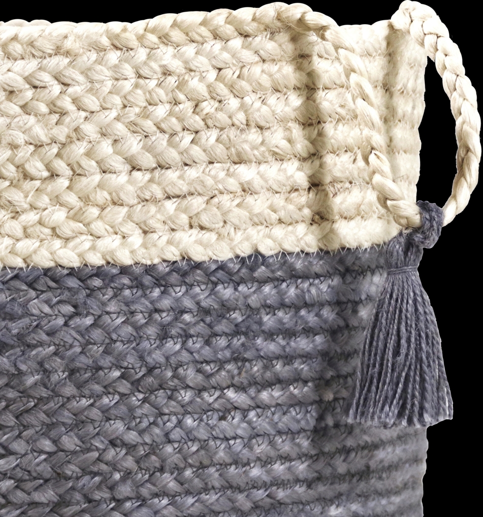 Grebella White/Gray 17 in. Basket - Thumbnail - Image 6