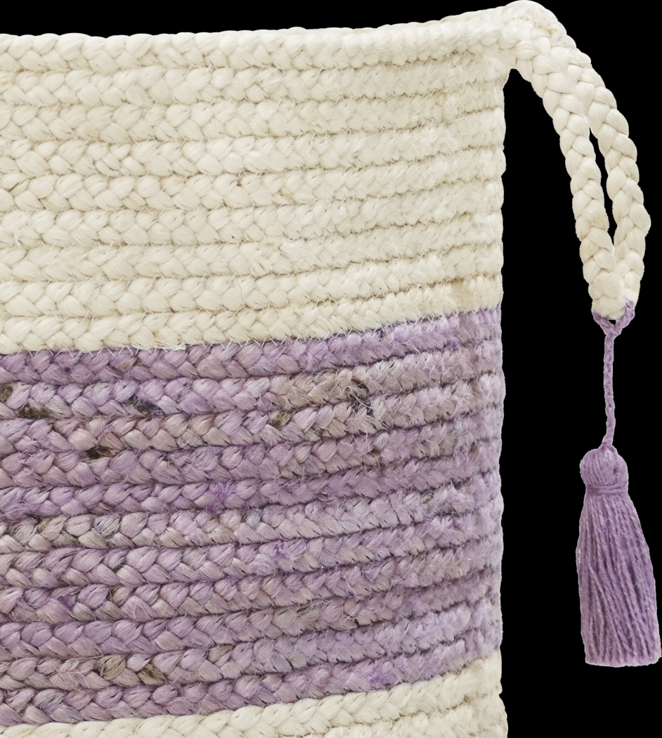 Grebella White/Lilac 17 in. Basket - Thumbnail - Image 6