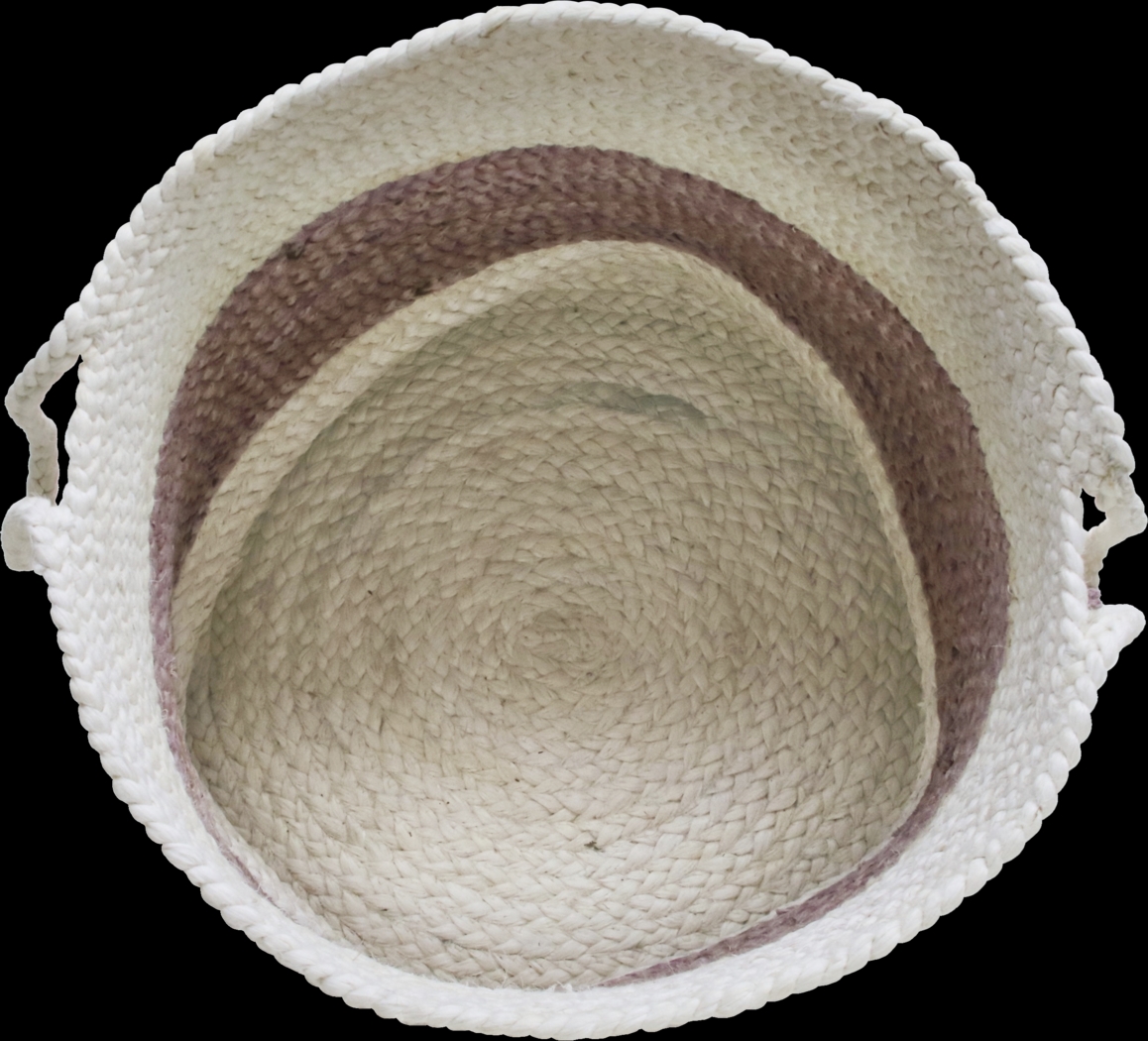 Grebella White/Lilac 19 in. Basket - Thumbnail - Image 5