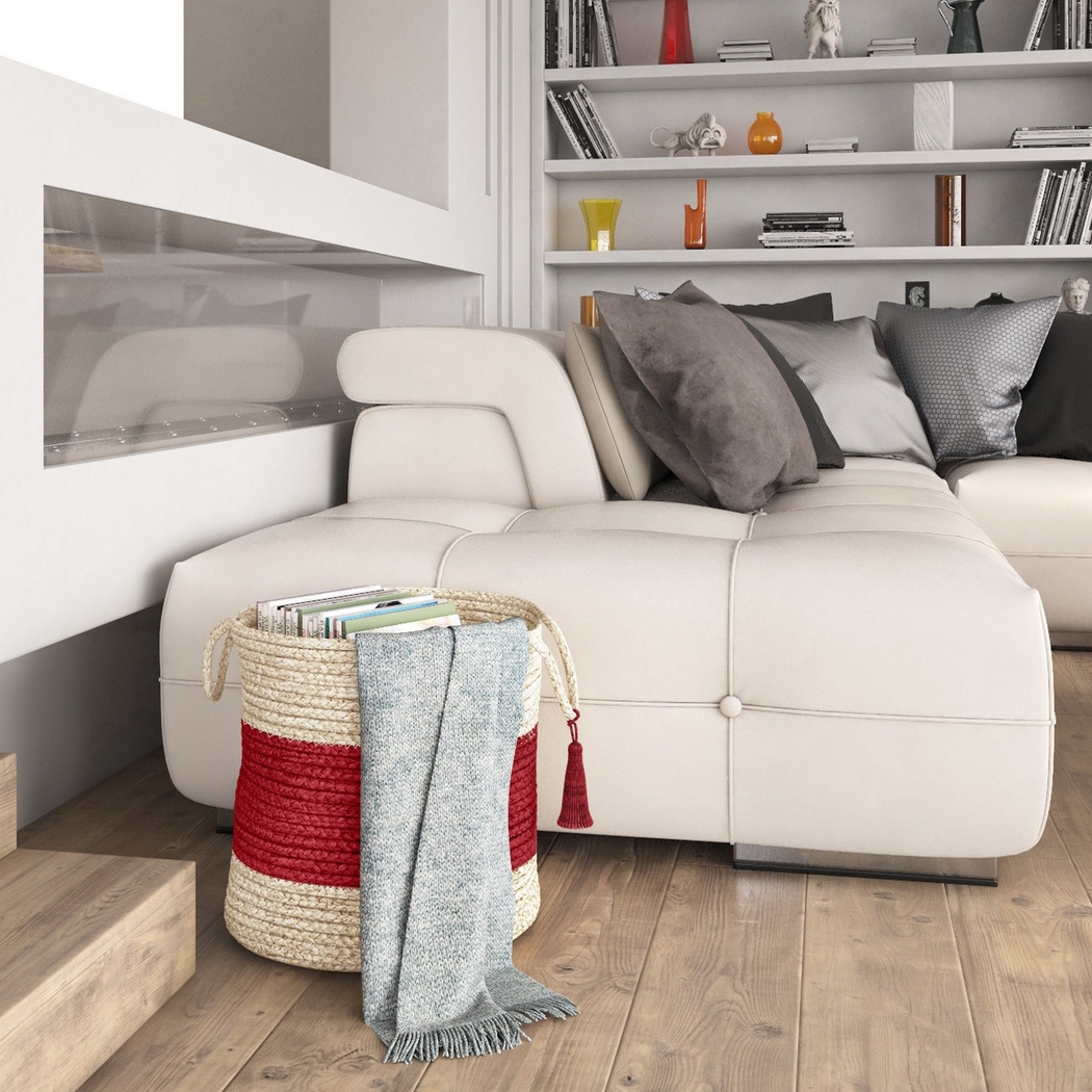 Grebella White/Red 19 in. Basket - Thumbnail - Image 3