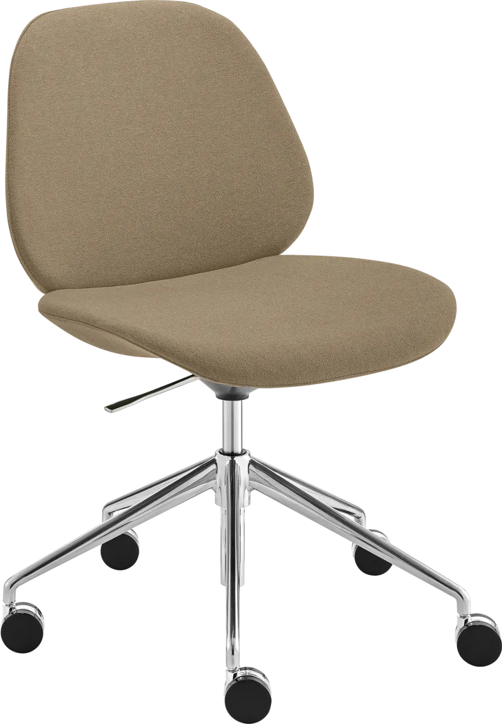 Greely Taupe Office Chair - Thumbnail - Image 1