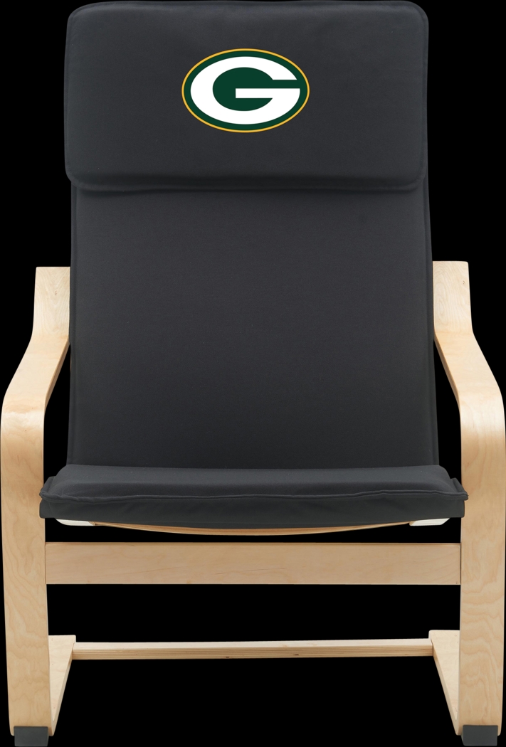 Green Bay Packers Black Accent Chair - Thumbnail - Image 3