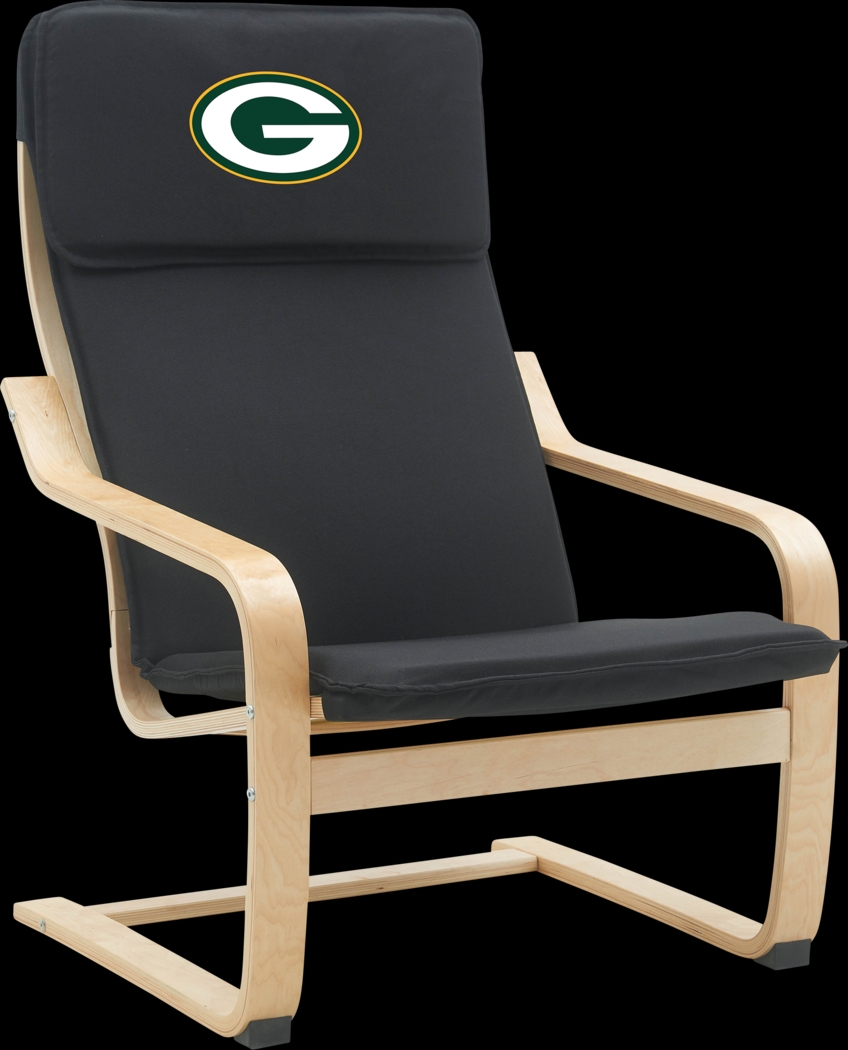 Green Bay Packers Black Accent Chair - Thumbnail - Image 1