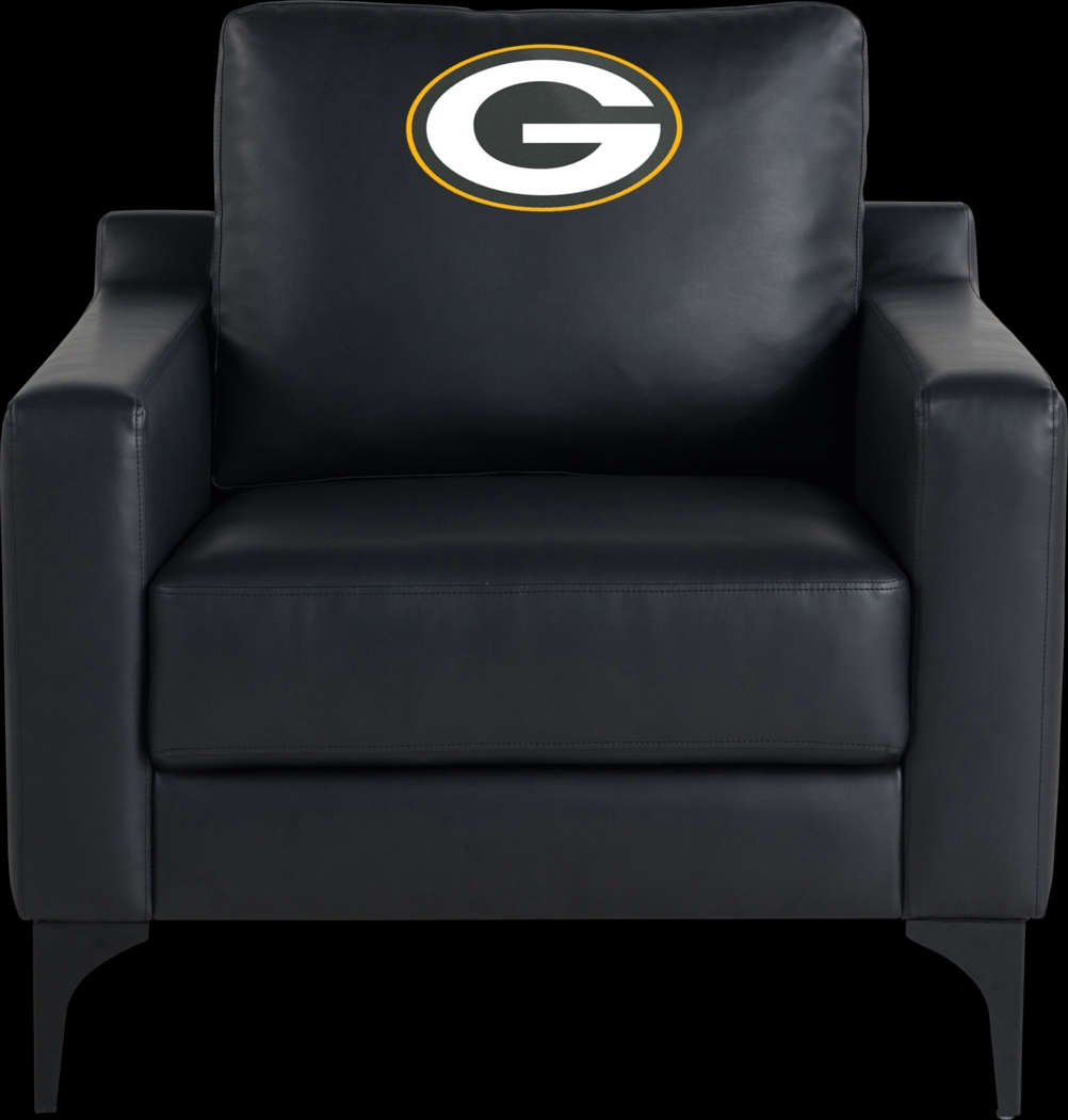 Green Bay Packers Black Accent Chair - Thumbnail - Image 3
