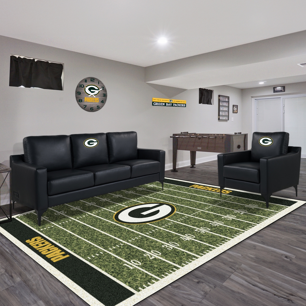 Green Bay Packers Black Accent Chair - Thumbnail - Image 7
