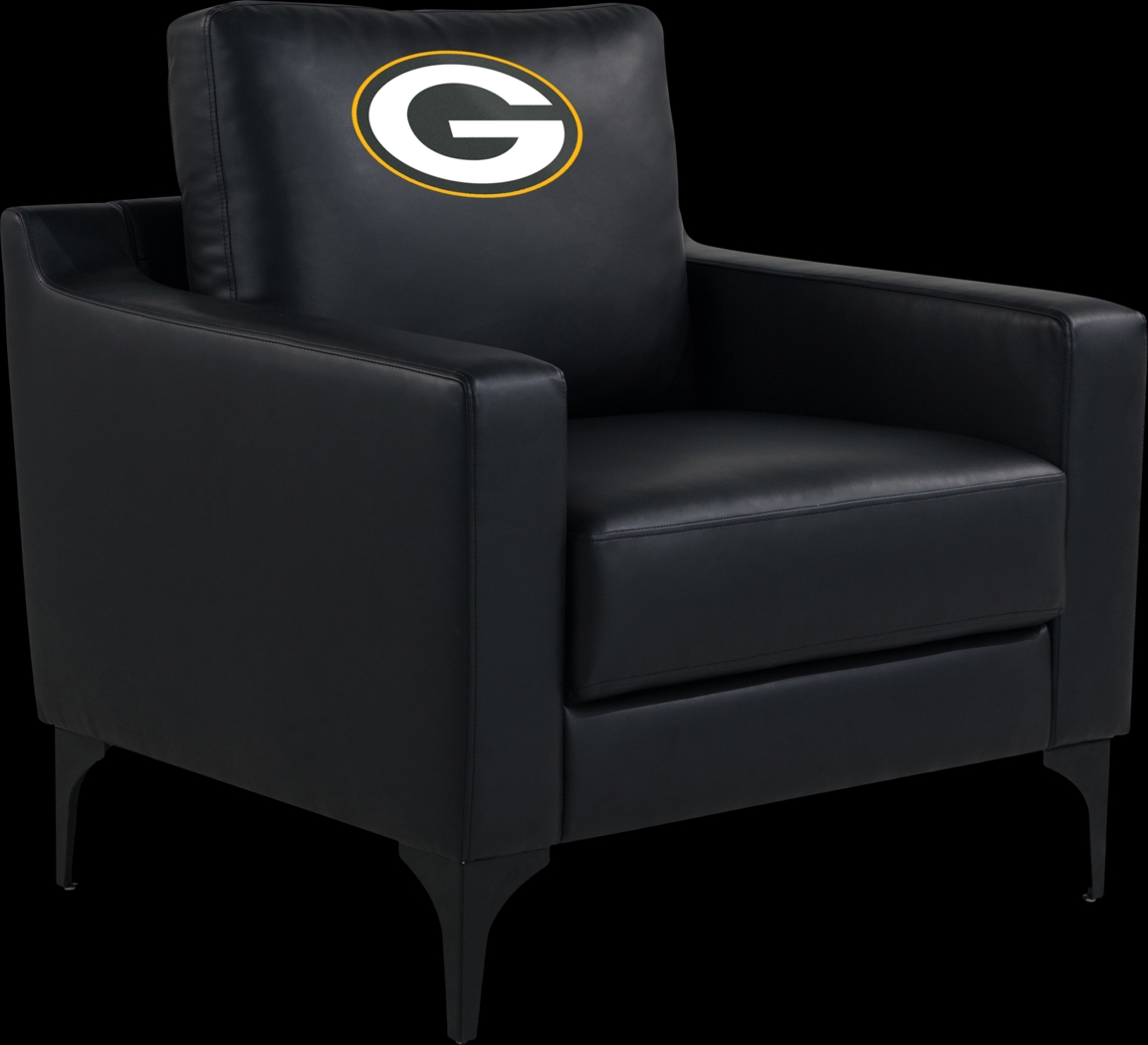 Green Bay Packers Black Accent Chair - Thumbnail - Image 1