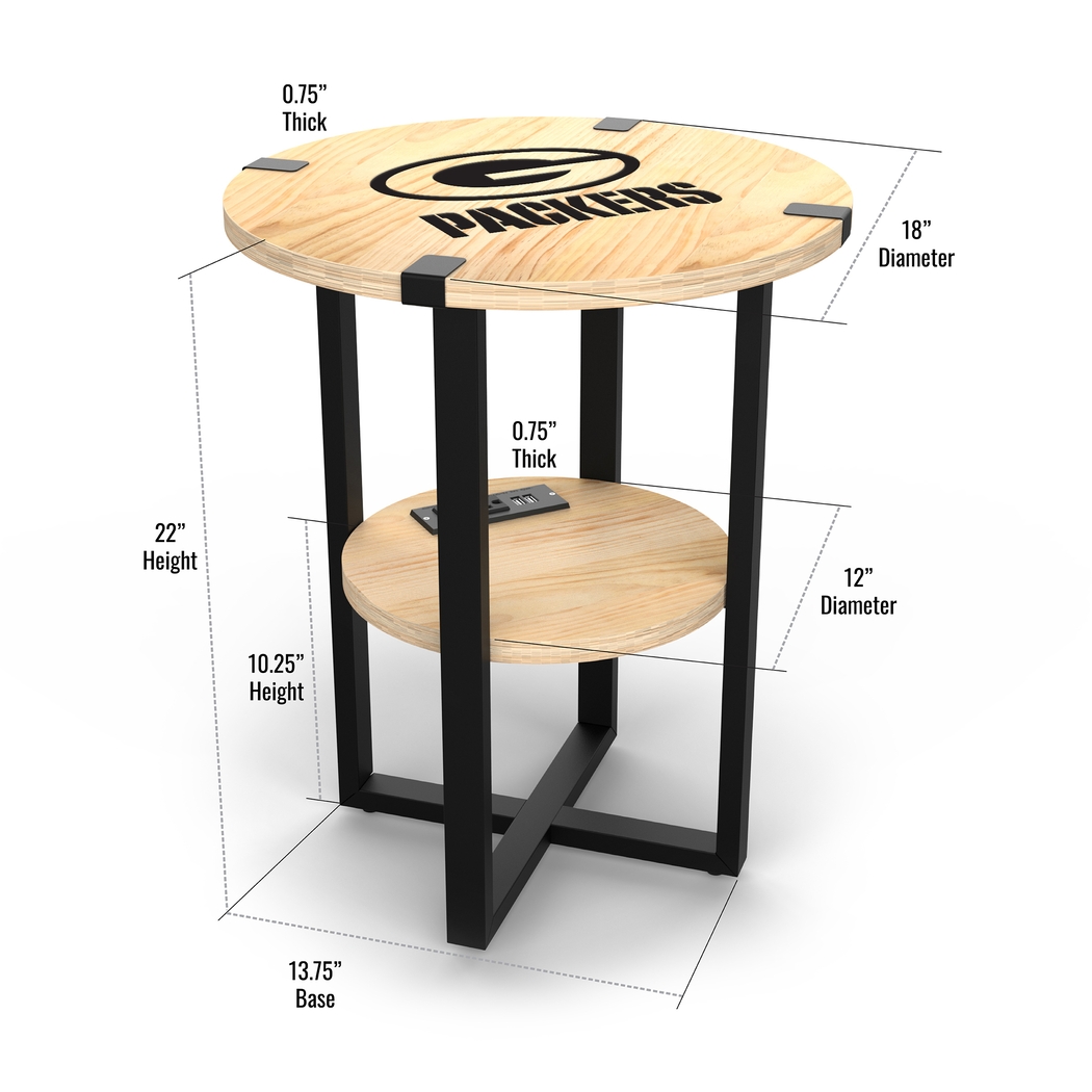 Green Bay Packers Side Table - Thumbnail - Image 5