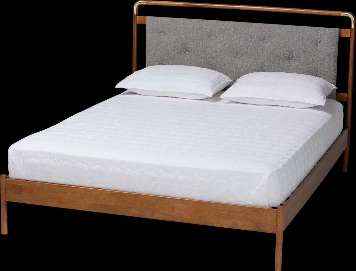 Greenawalt Light Gray Queen Bed - Thumbnail - Image 1