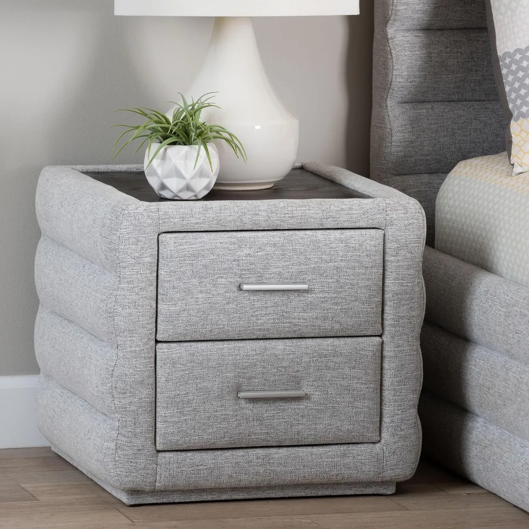 Greenpole Light Gray Nightstand - Thumbnail - Image 2