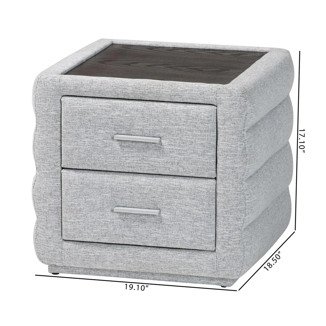 Greenpole Light Gray Nightstand - Thumbnail - Image 3