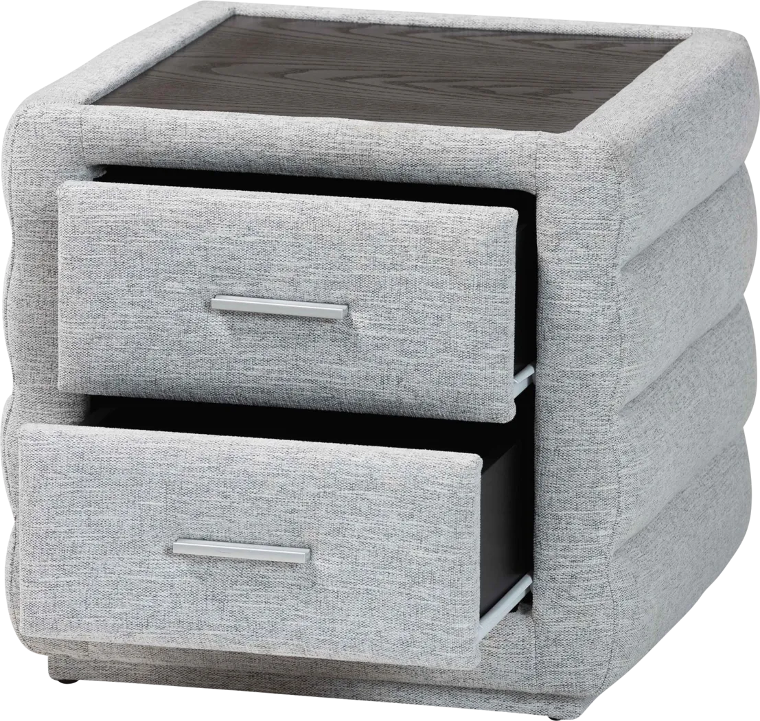Greenpole Light Gray Nightstand - Thumbnail - Image 4