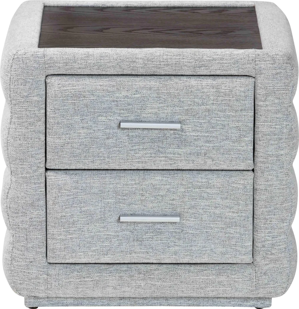 Greenpole Light Gray Nightstand - Thumbnail - Image 5