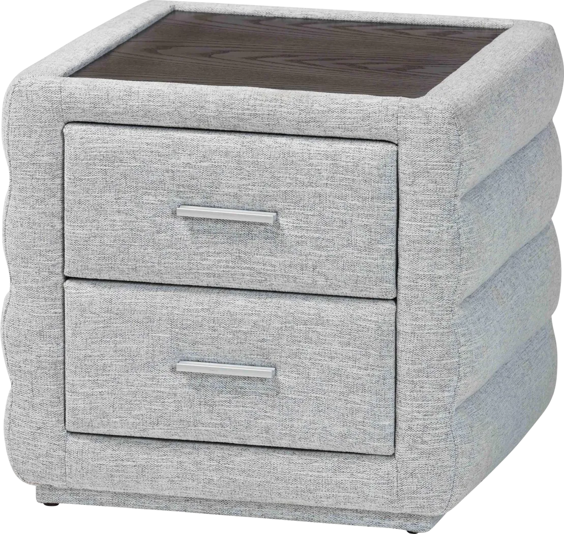 Greenpole Light Gray Nightstand - Thumbnail - Image 1