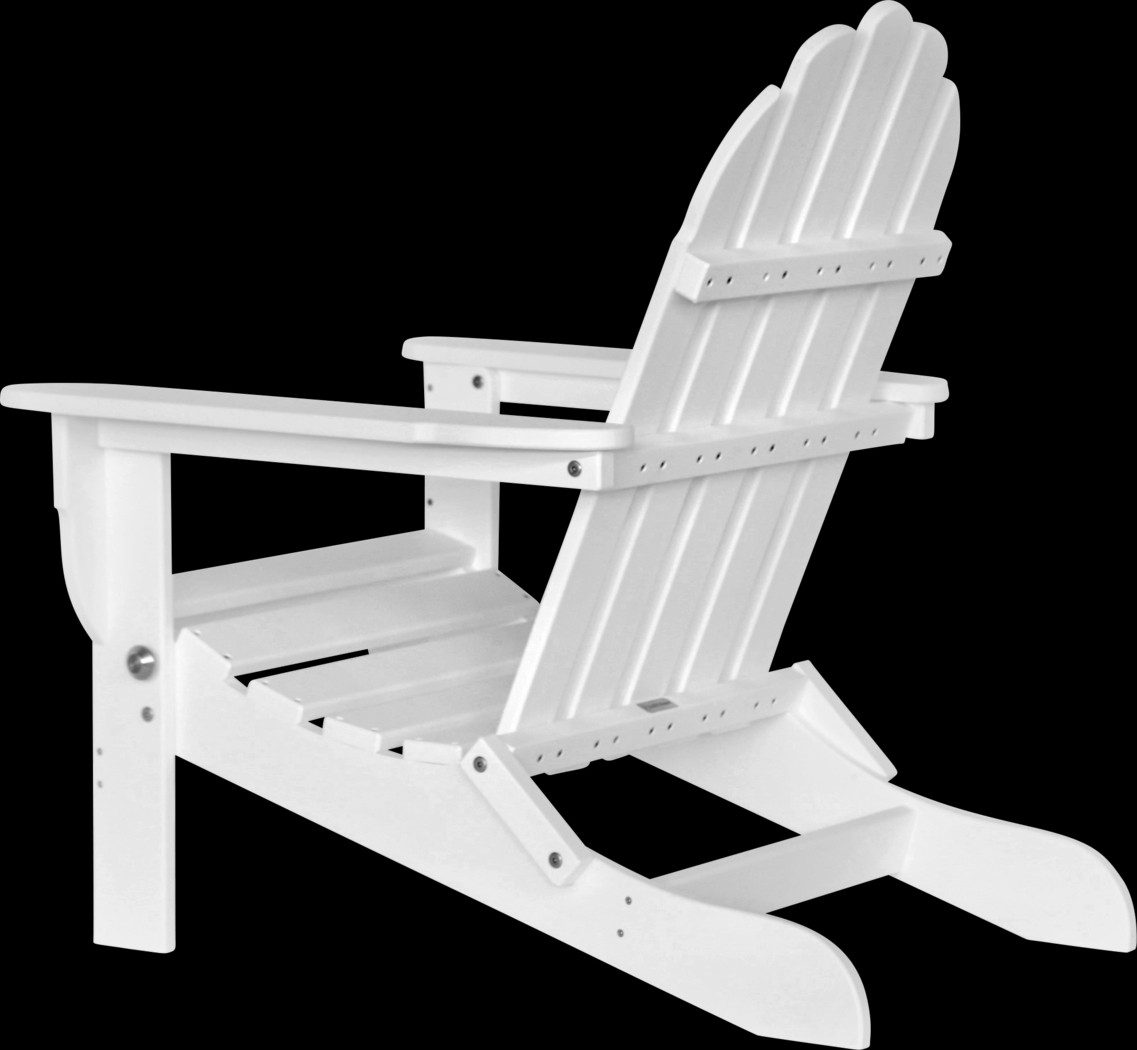 Greenport Traditional White Outdoor Adirondack Chair - Thumbnail - Image 5