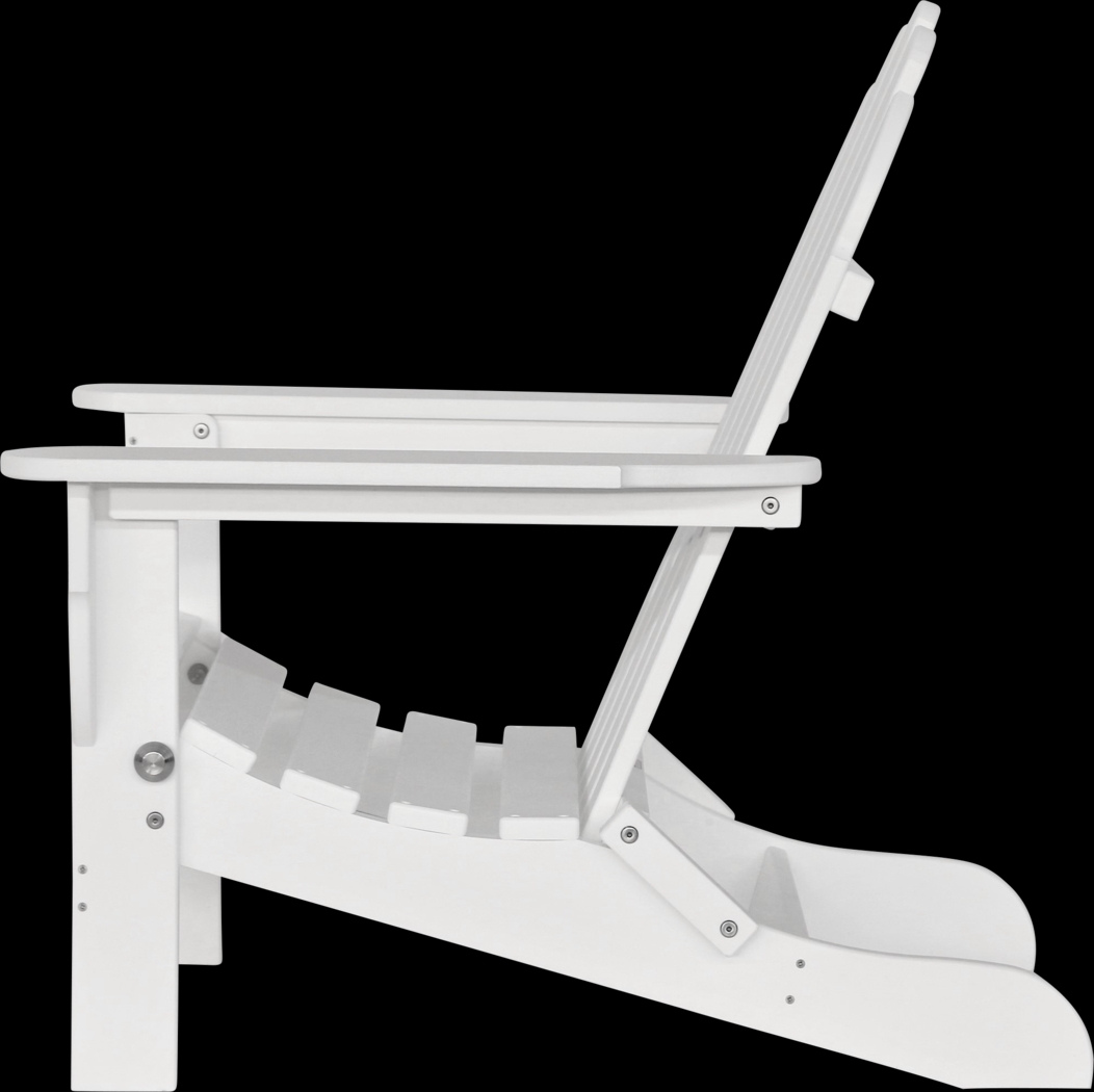 Greenport Traditional White Outdoor Adirondack Chair - Thumbnail - Image 6