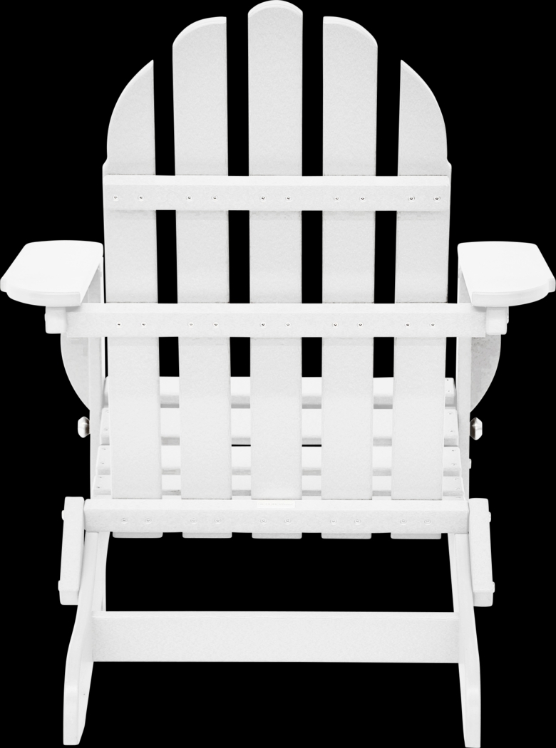 Greenport Traditional White Outdoor Adirondack Chair - Thumbnail - Image 8