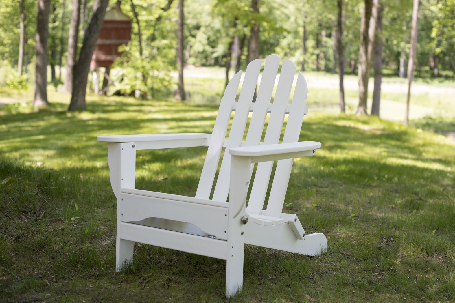 Greenport Traditional White Outdoor Adirondack Chair - Thumbnail - Image 11