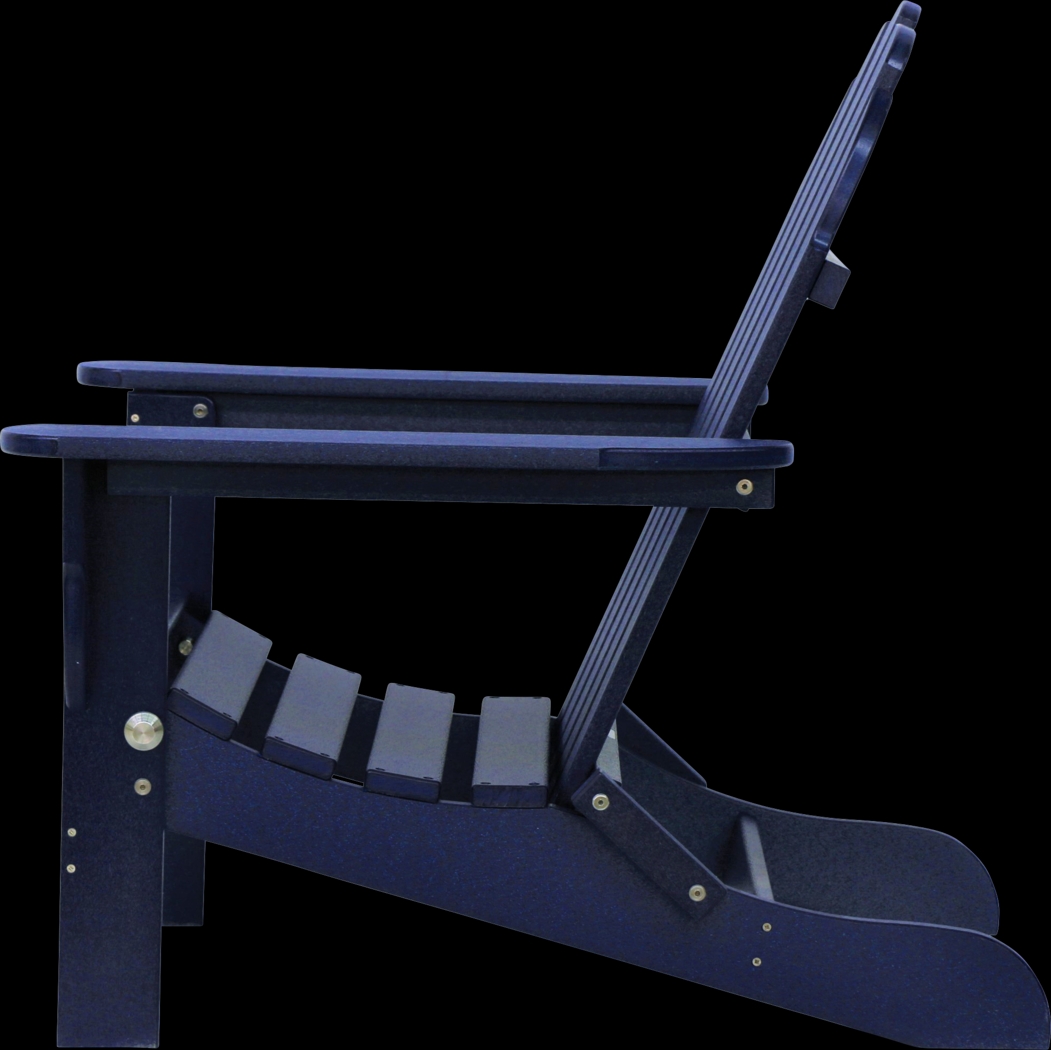 Greenport Vibrant Navy Outdoor Adirondack Chair - Thumbnail - Image 7