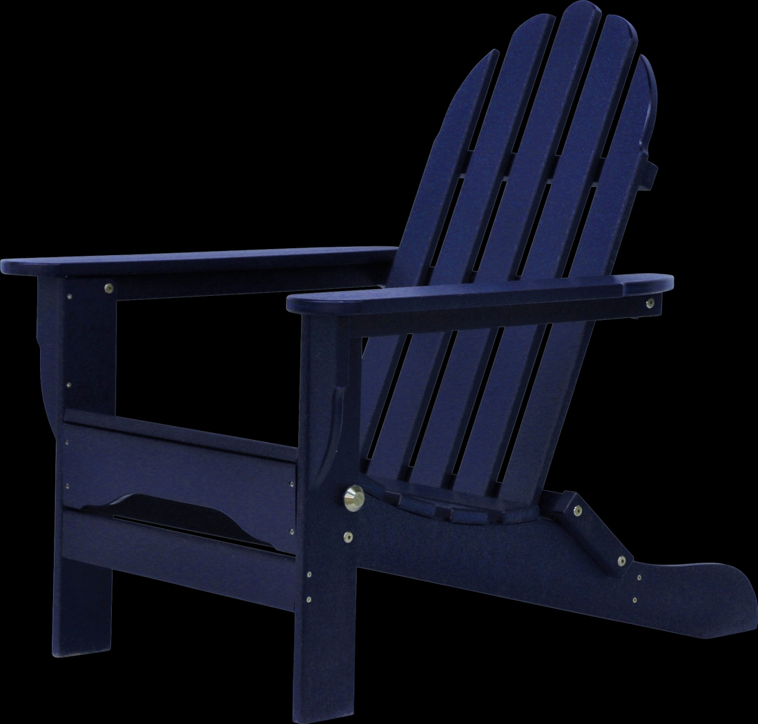 Greenport Vibrant Navy Outdoor Adirondack Chair - Thumbnail - Image 8