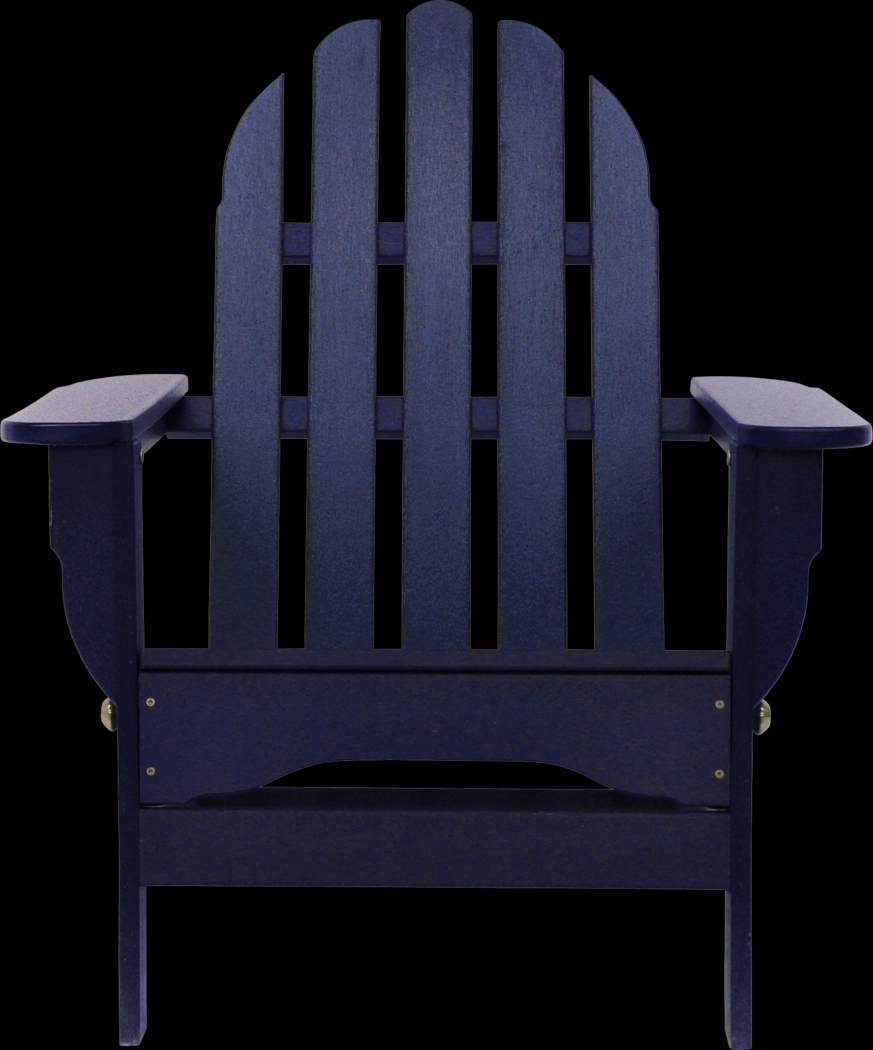 Greenport Vibrant Navy Outdoor Adirondack Chair - Thumbnail - Image 9