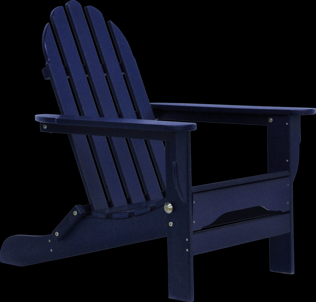 Greenport Vibrant Navy Outdoor Adirondack Chair - Thumbnail - Image 1