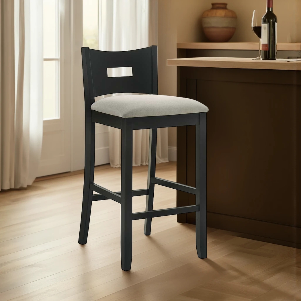 Greensys I Black and Beige Barstool - Thumbnail - Image 2