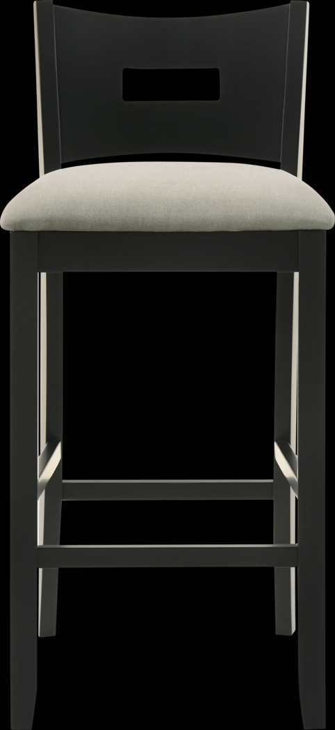 Greensys I Black and Beige Counter Height Stool - Thumbnail - Image 4