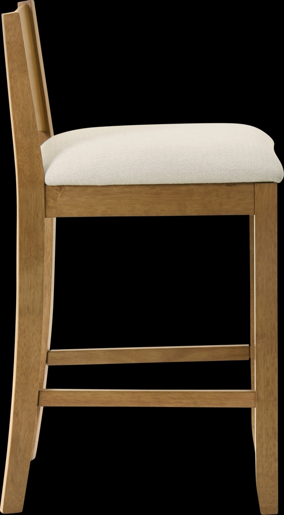 Greensys II Brown and Ivory Counter Height Stool - Thumbnail - Image 5